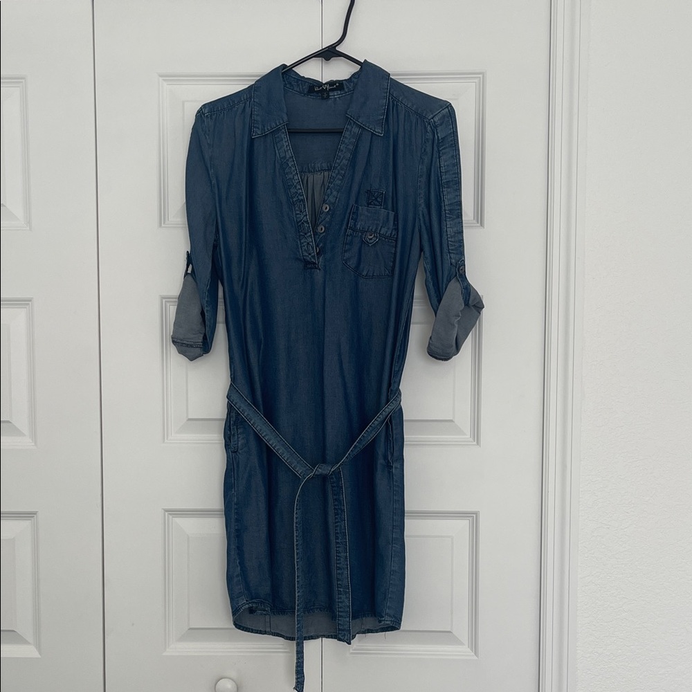 Velvet Heart Blue Denim Dress with pockets